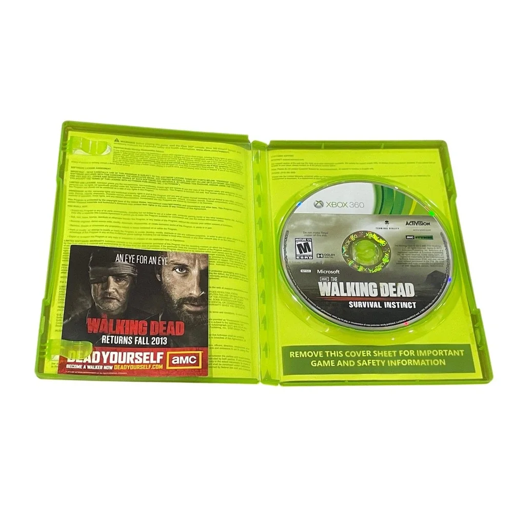 The Walking Dead Survival Instinct Xbox 360 Activision AMC TV Series Game